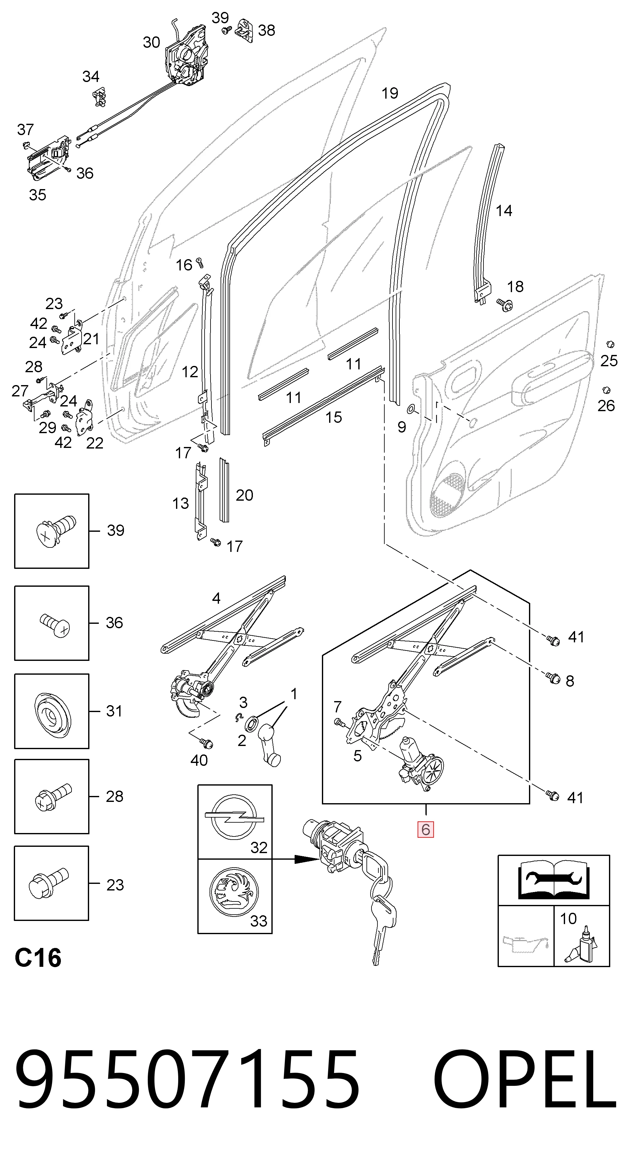 Mechanizm podnoszenia szyby drzwi przednich lewych Suzuki SX4 hatchback (GY) (2006 - 2026) cena, od 86,22 USD