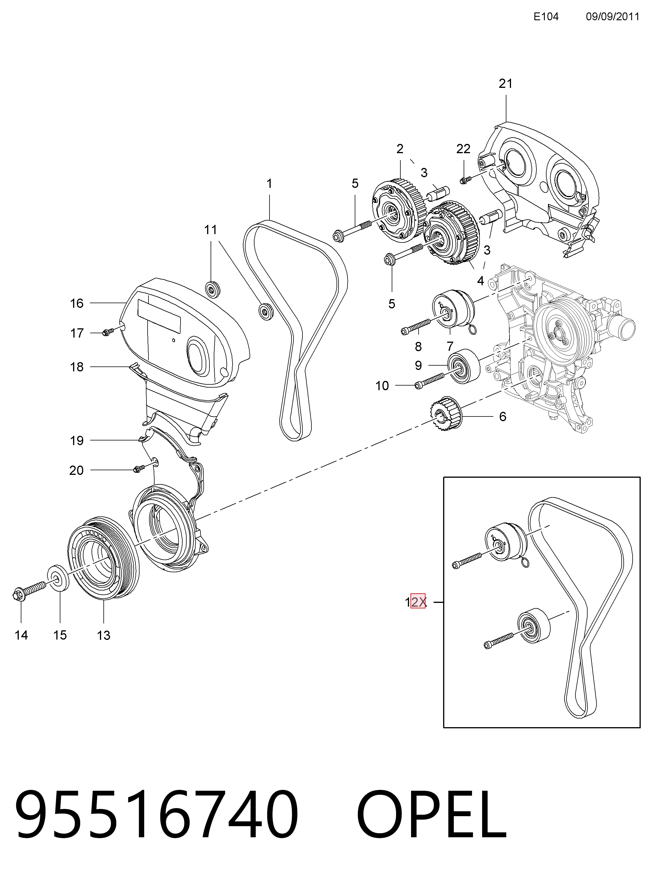 95516740 Opel