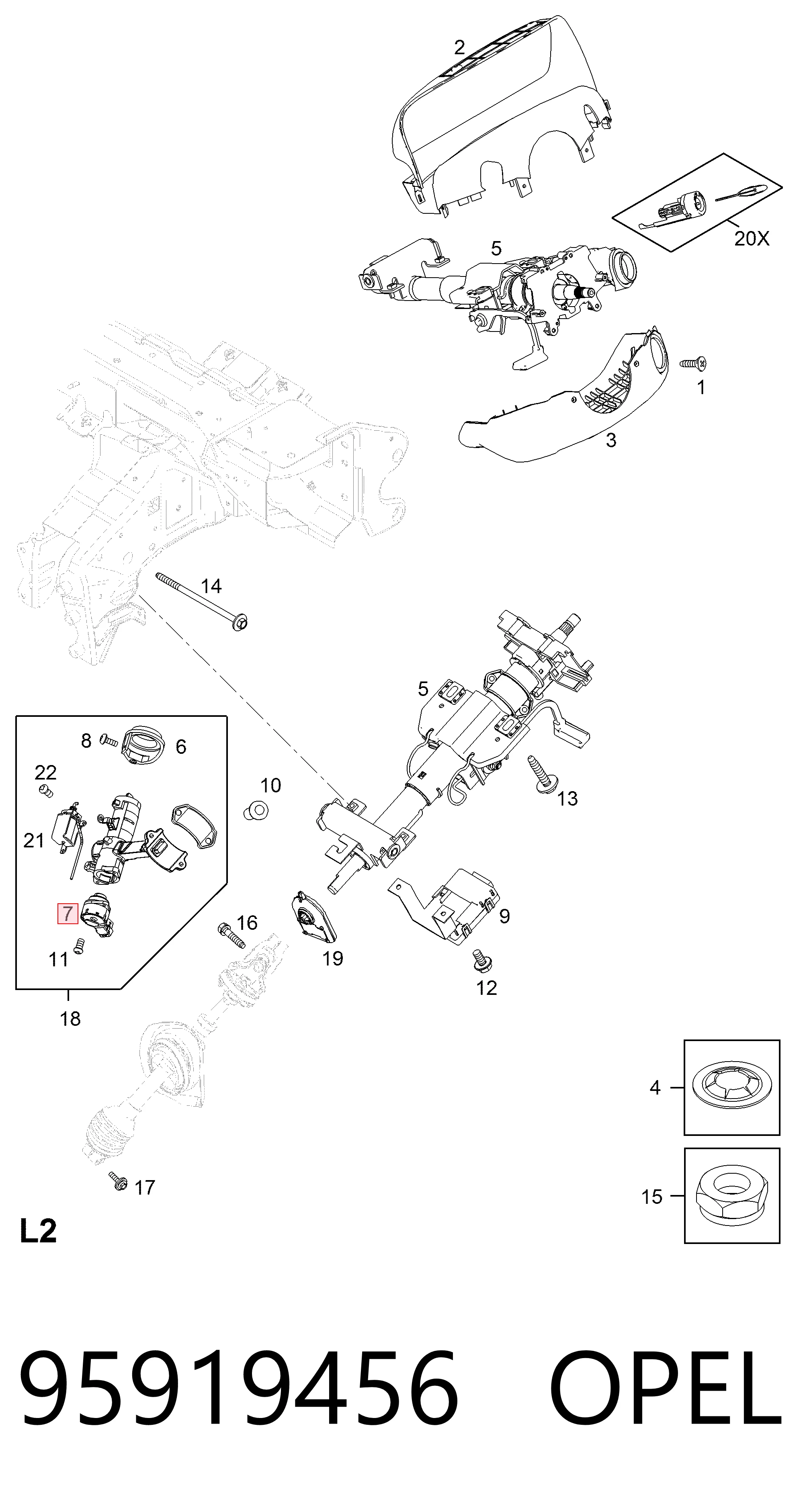 Kupić Kostka stacyjki zapłonowej Chevrolet Captiva I C100 w dobrej cenie