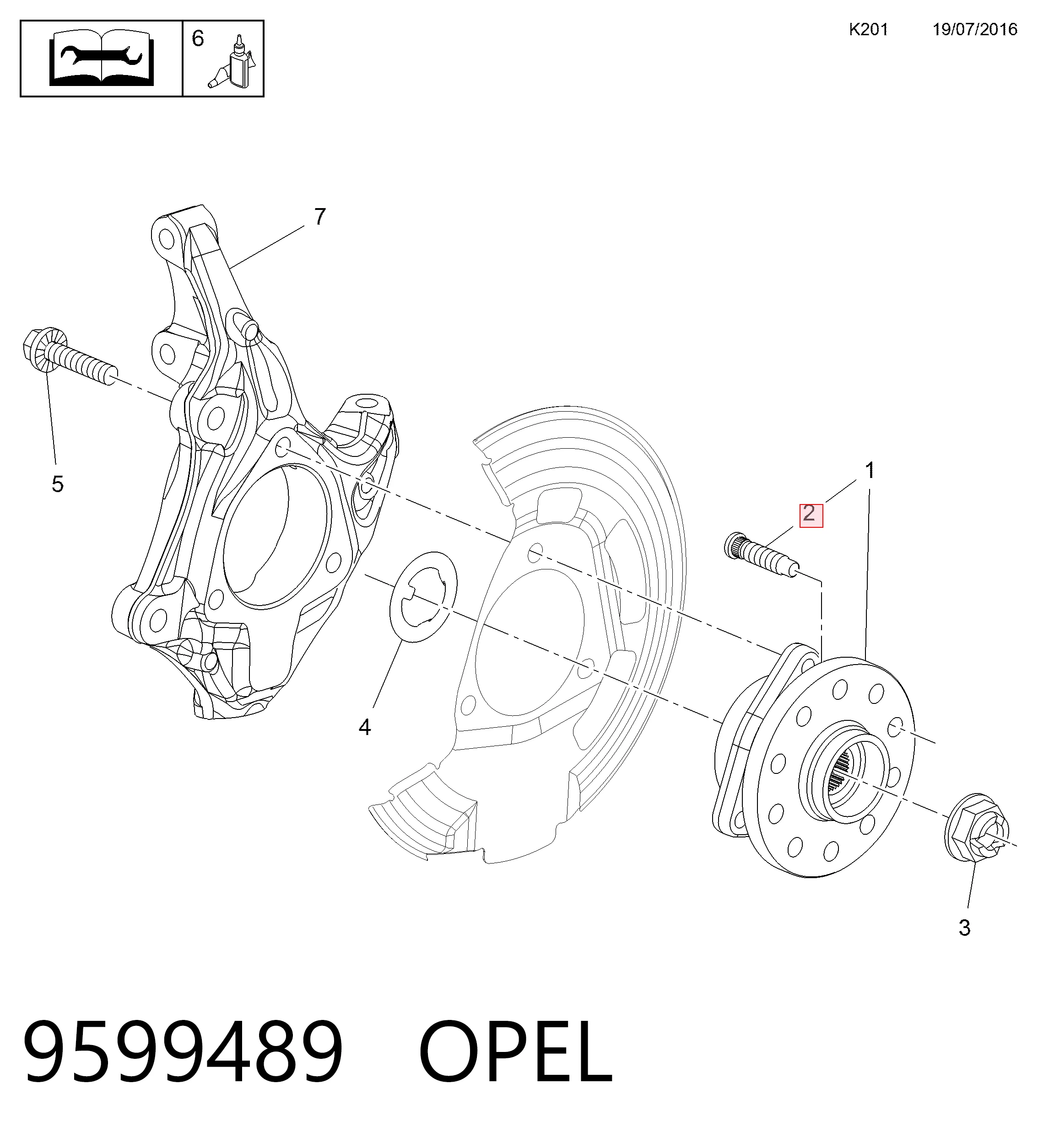Śruba koła do Opel Astra 