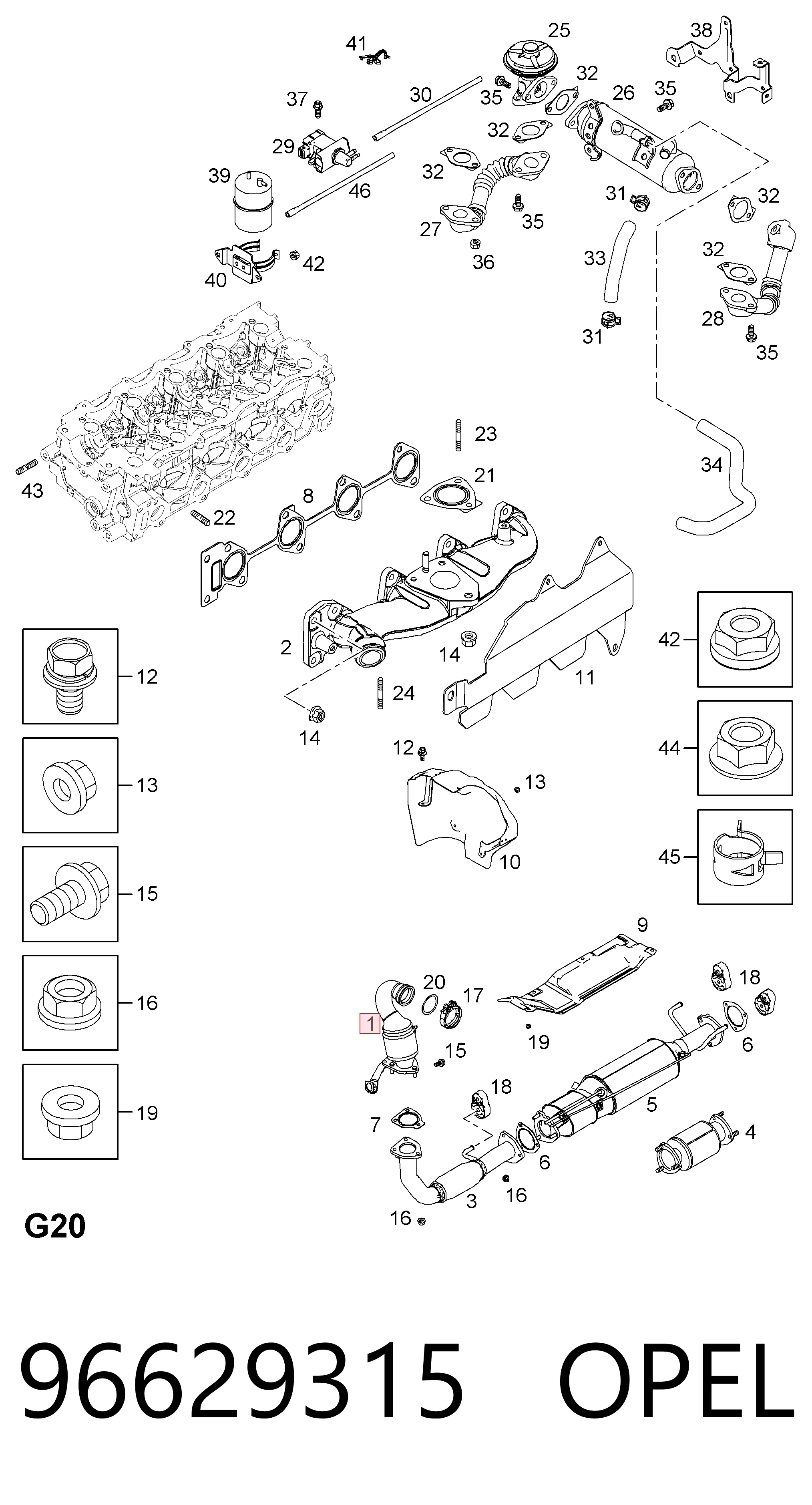 Konwerter-katalizator Chevrolet Captiva I SUV (C100) (2006 - 2010) cena, od 357,53 USD
