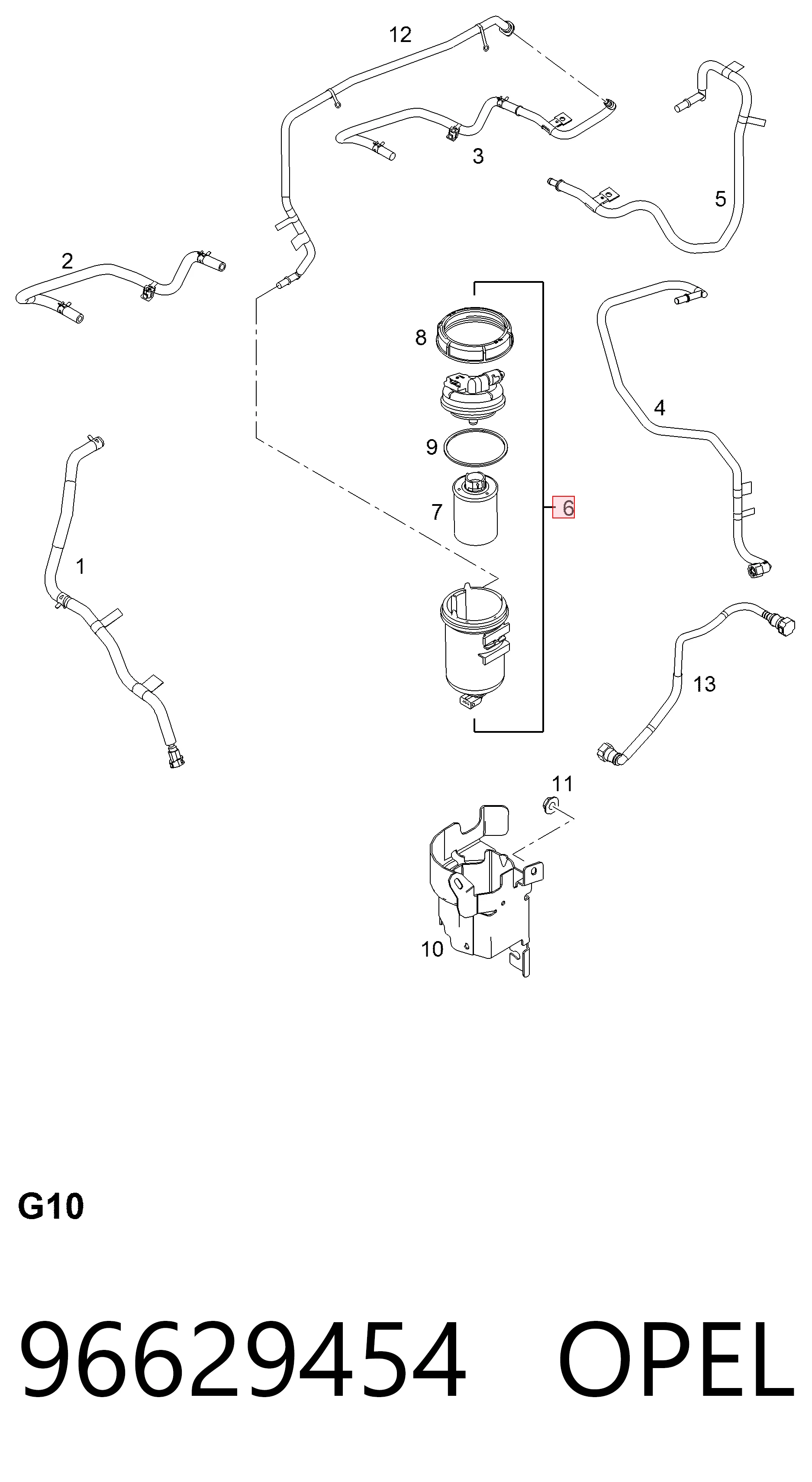 Obudowa filtra paliwa Chevrolet Epica II sedana (V250) (2006 - 2011) cena, od 148,64 USD