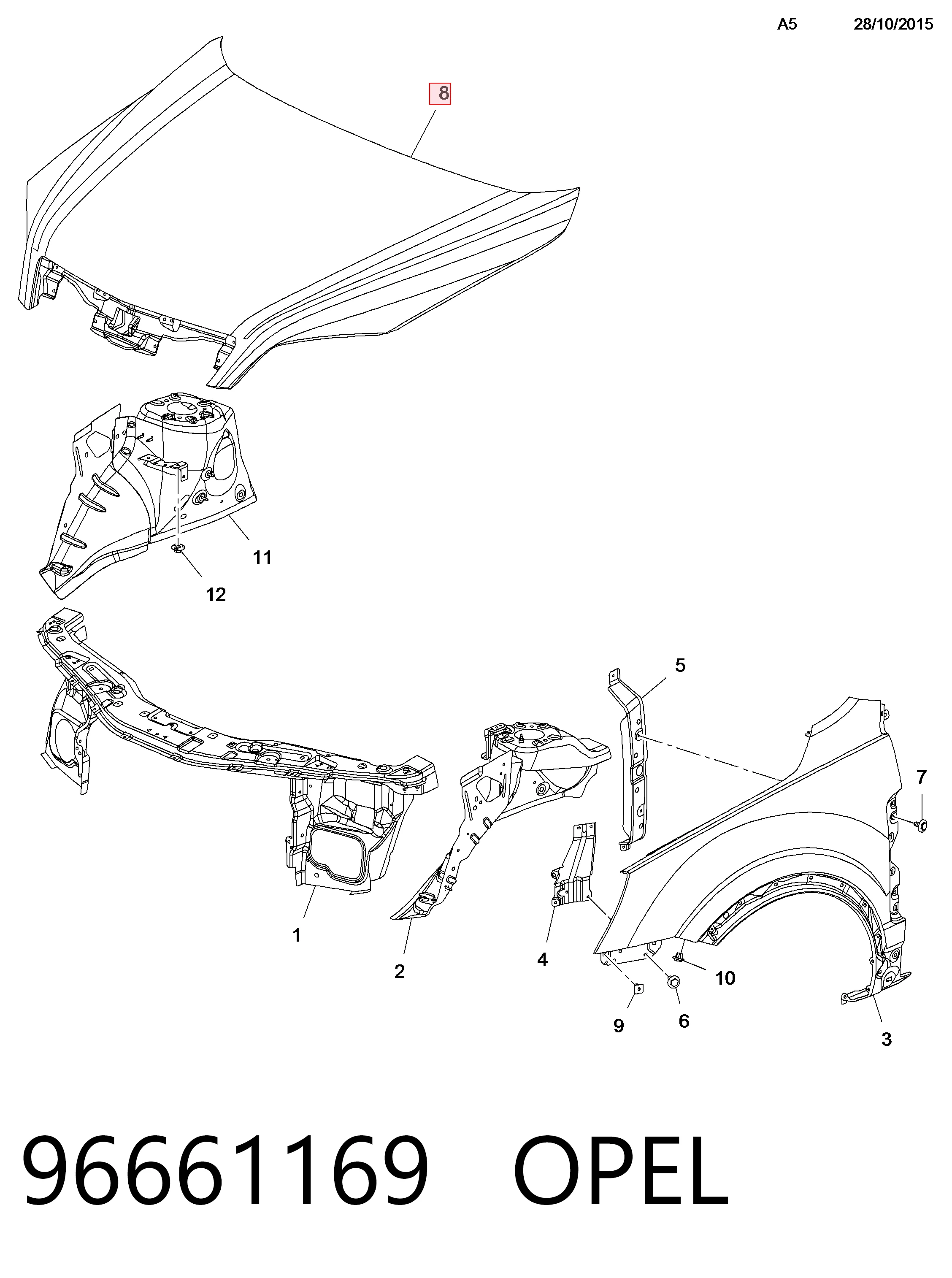Maska silnika Opel Antara A SUV (L07) (2006 - 2017) cena, od 226,59 USD
