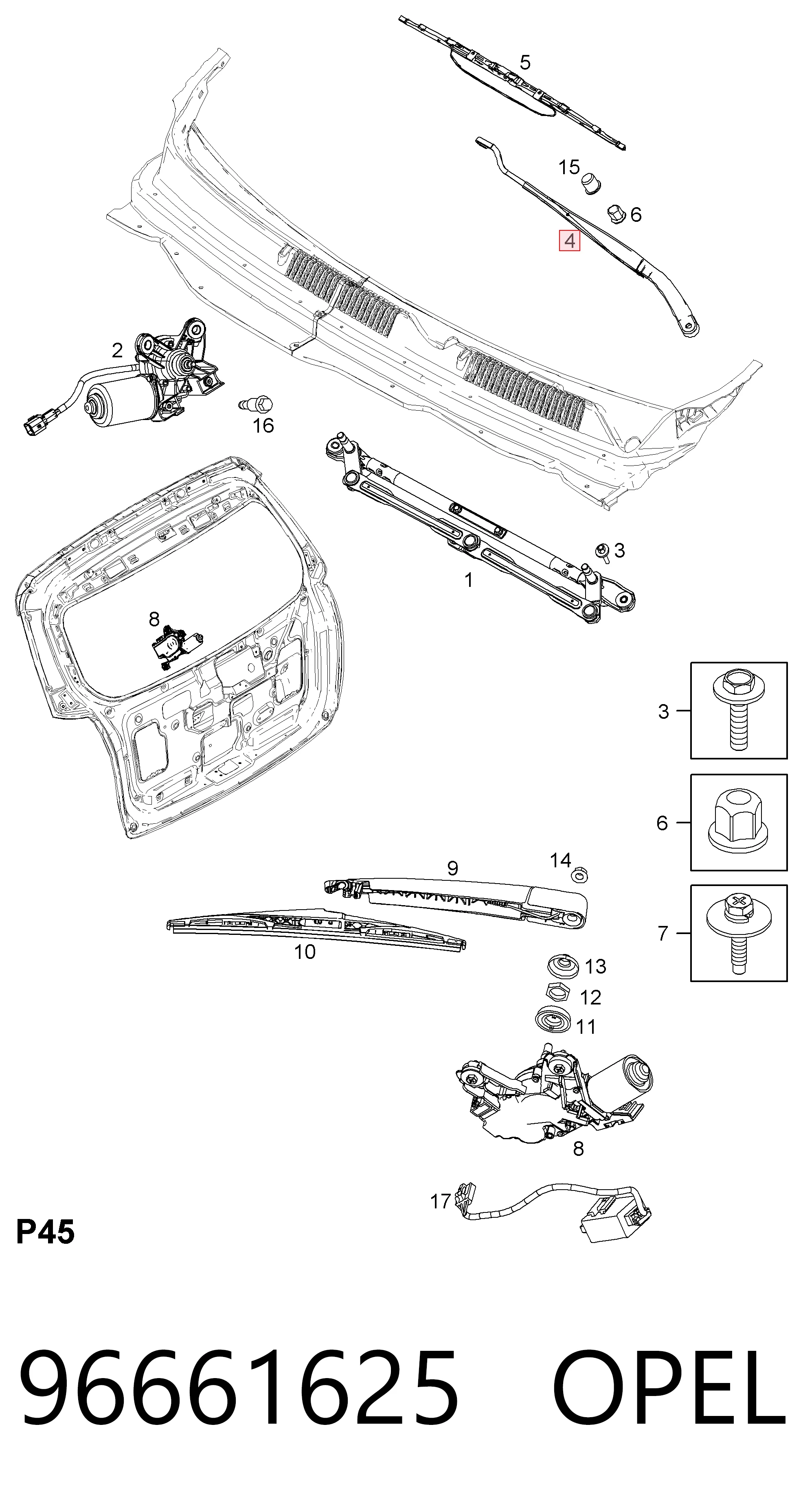 Ramię wycieraczki szyby przedniej do Chevrolet Captiva I C100