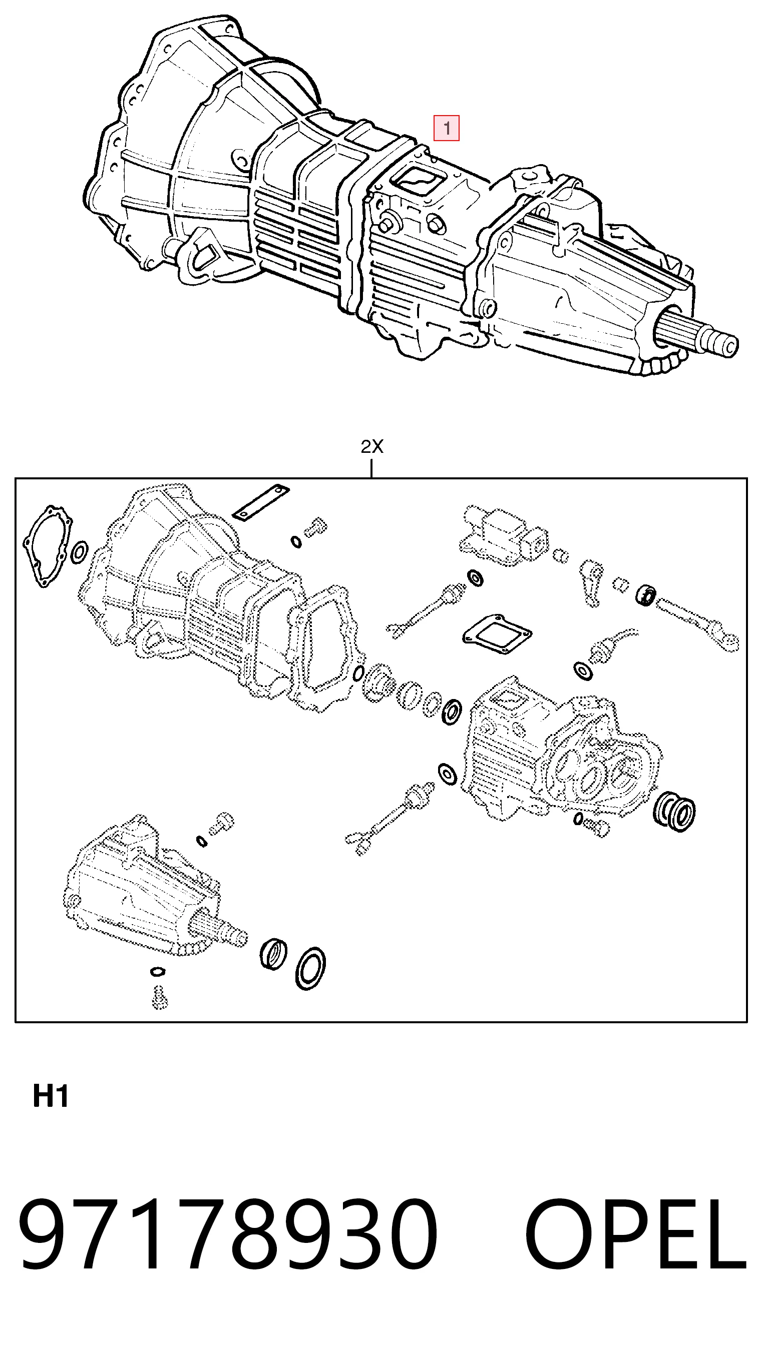 Mechaniczna skrzynia biegów w komplecie do Opel Frontera B 6B