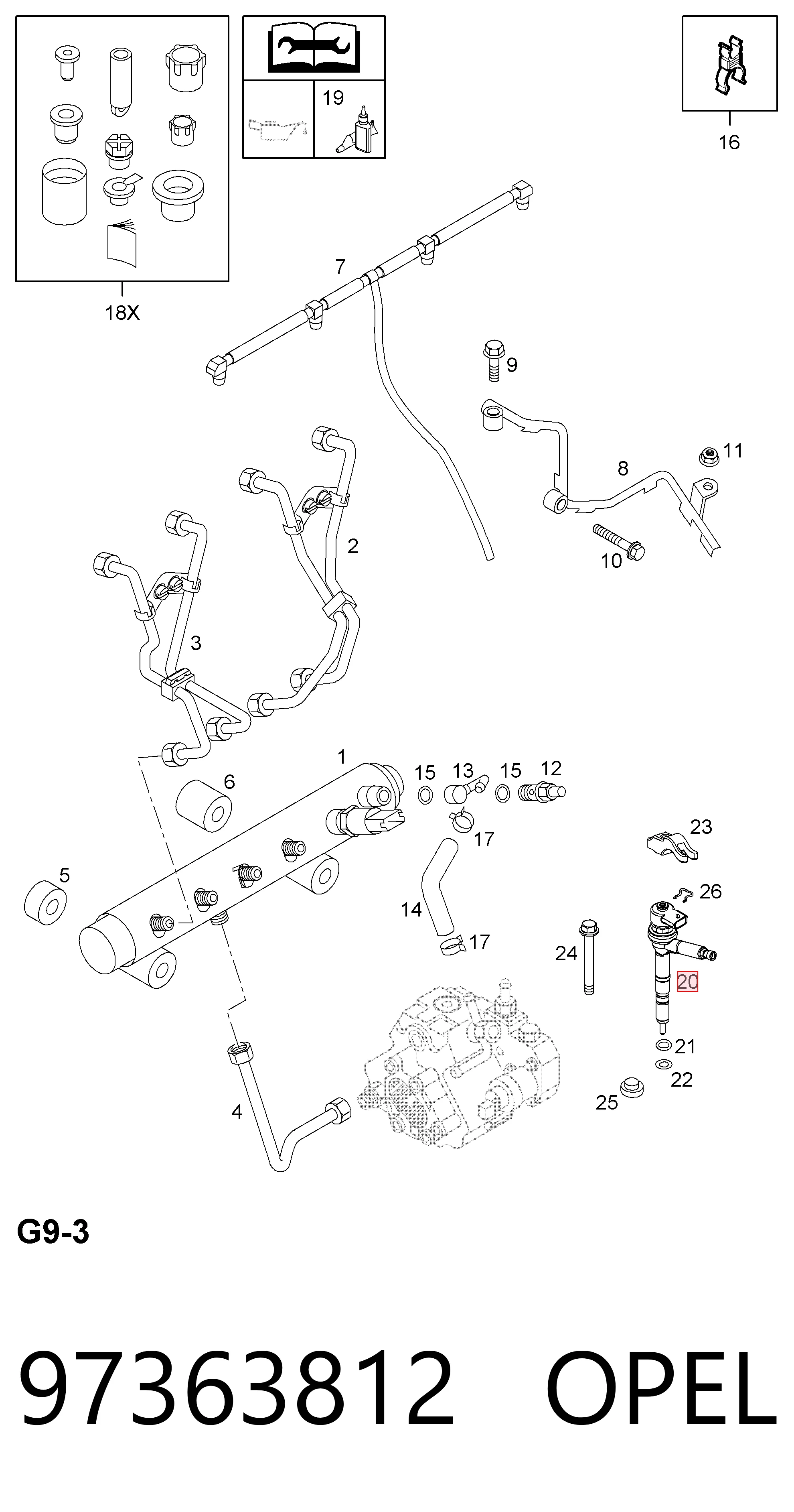  Wtryskiwacz paliwa Opel Astra 