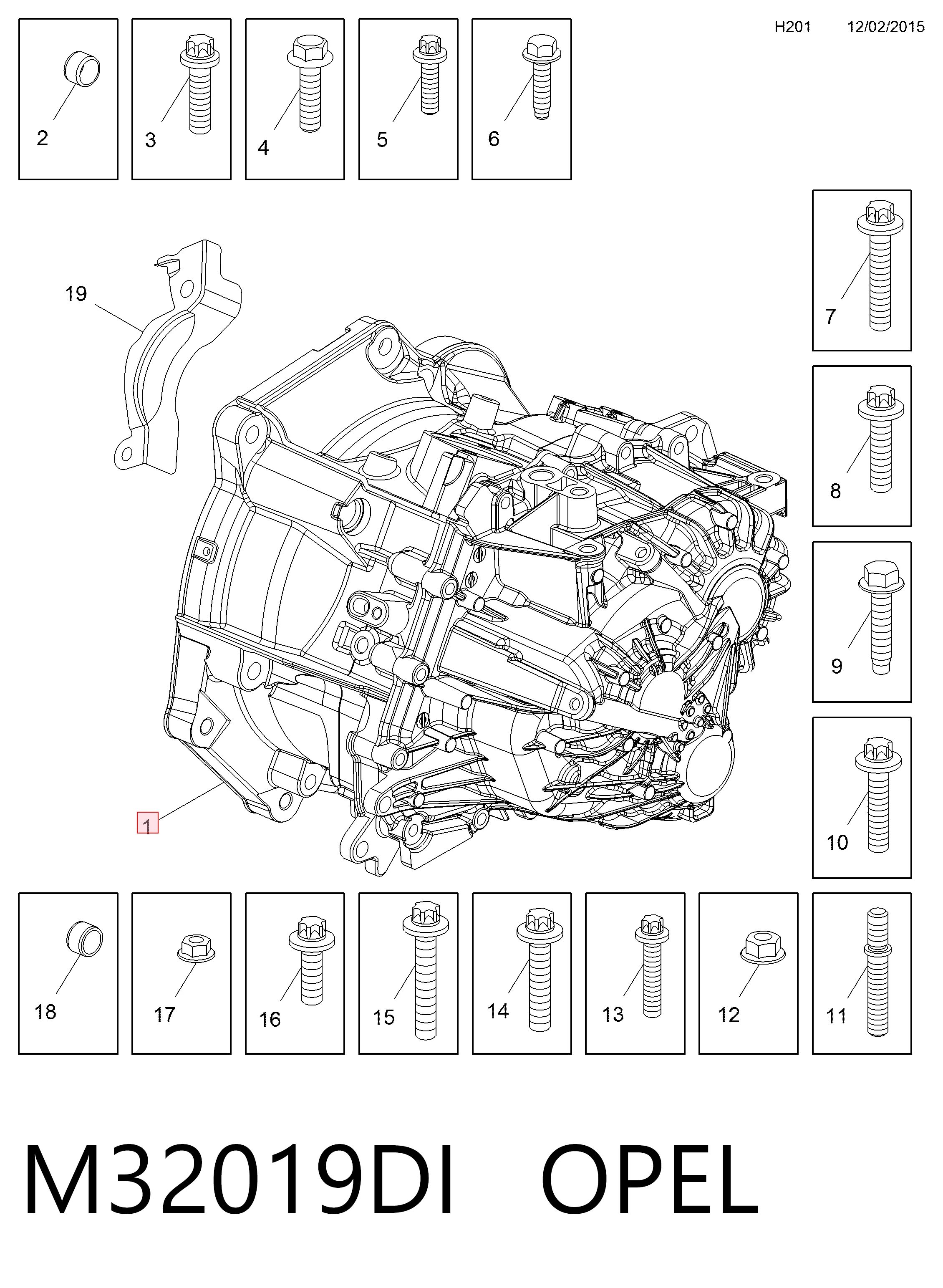  Mechaniczna skrzynia biegów w komplecie Opel Zafira 
