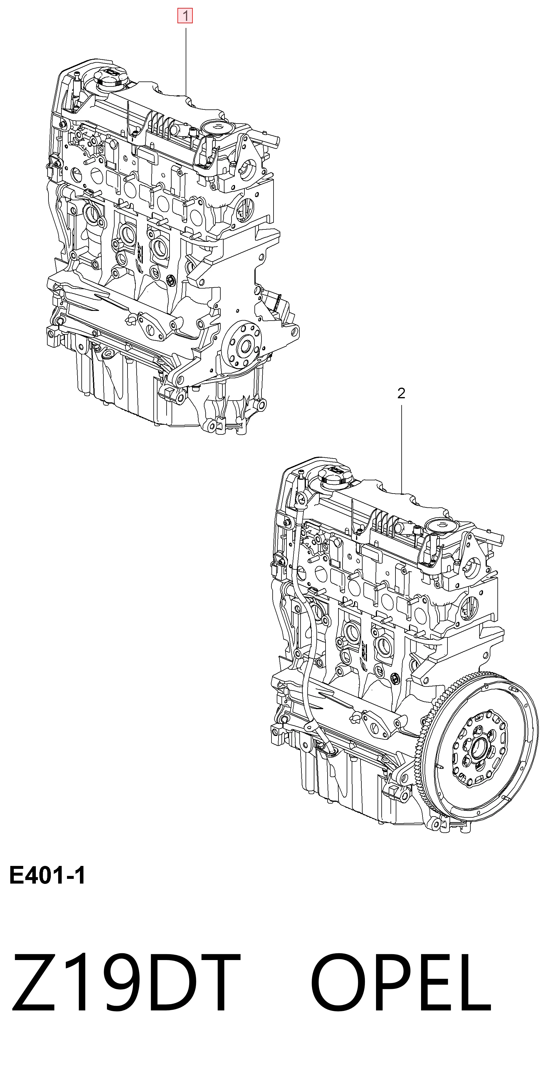 Silnik w komplecie do Opel Zafira B A05