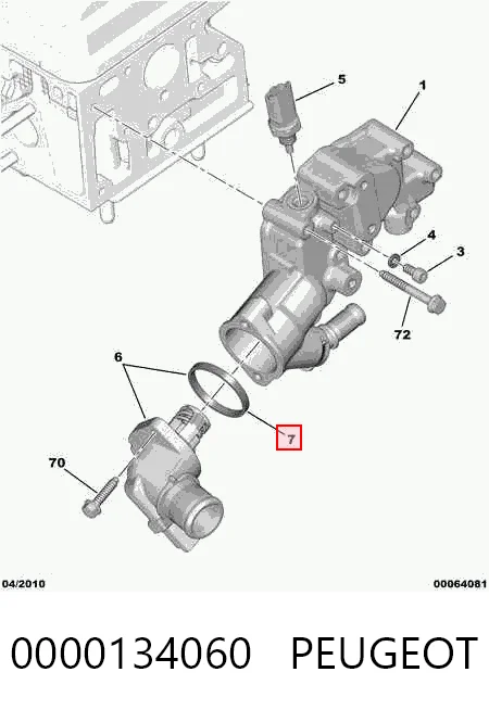 Do koszyka Uszczelka termostatu Opel Kadett D 