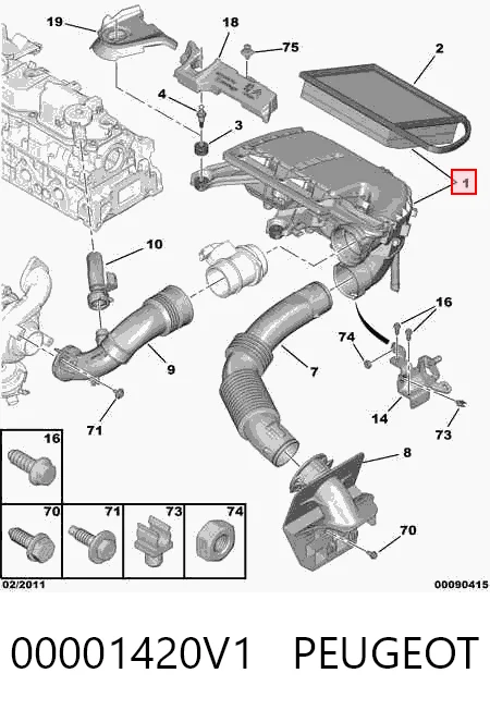 00001420V1 Peugeot/Citroen