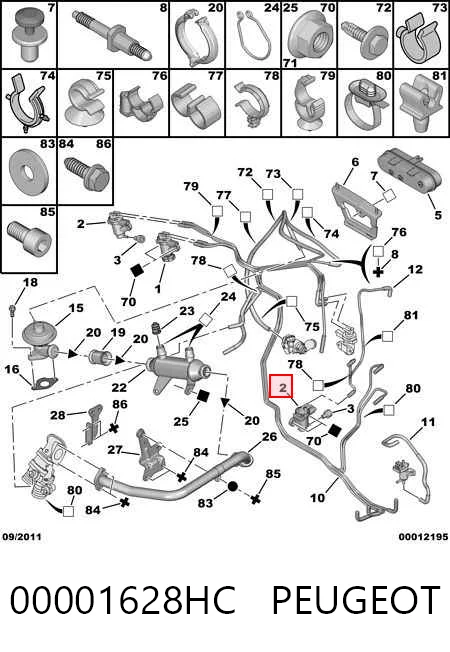 Przetwornik ciśnienia (solenoid) doładowania 71748989 Fiat/Alfa/Lancia