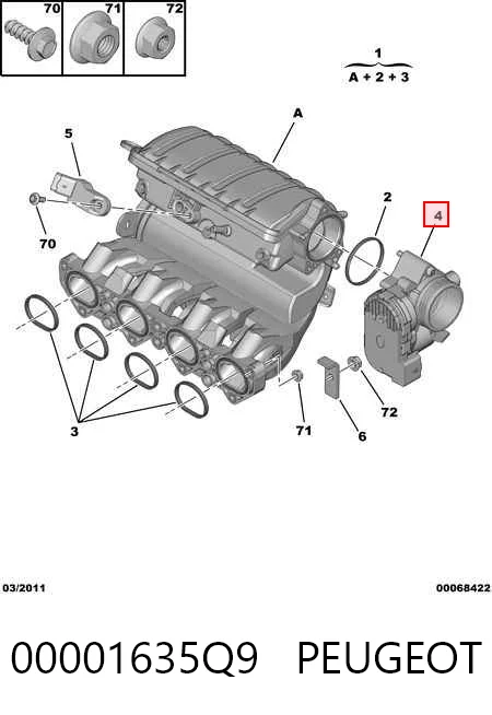 00001635Q9 Peugeot/Citroen