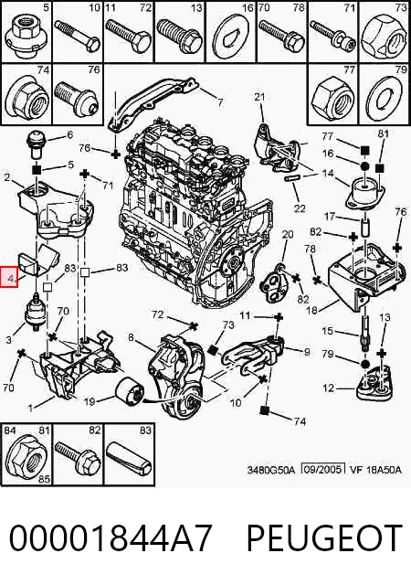 00001844A7 Peugeot/Citroen