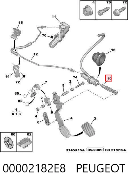 Do koszyka Cylinder sprzęgła główny Citroen C4 I LC