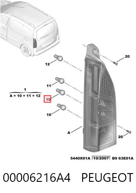 00006216A4 Peugeot/Citroen