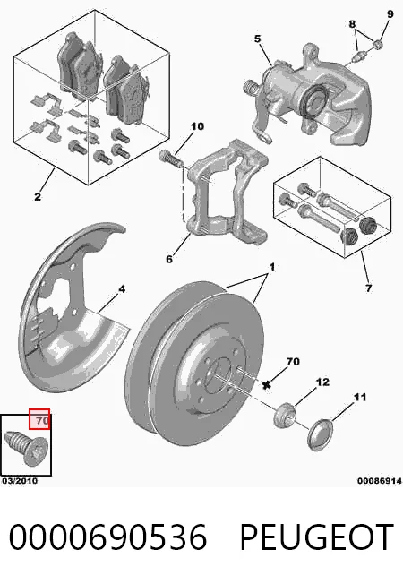 Śruba tarczy hamulcowej Hyundai/Kia 93600060140H cena, od 0,81 USD