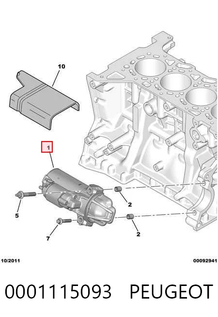 0001115093 Peugeot/Citroen Rozrusznik