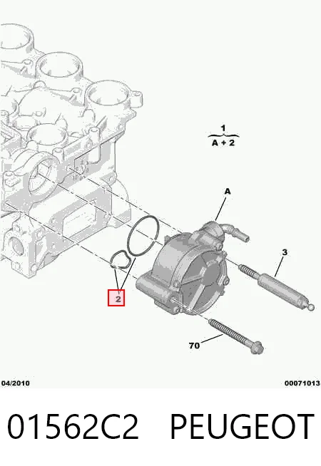 Do koszyka Pompa podciśnienia Peugeot 407 SW 6E