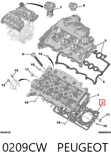 Uszczelka głowicy cylindrów do Land Rover Range Rover SPORT I L320