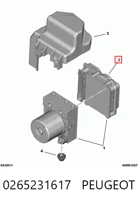 Sterownik ABS  hydrauliczny do Peugeot Boxer III 250