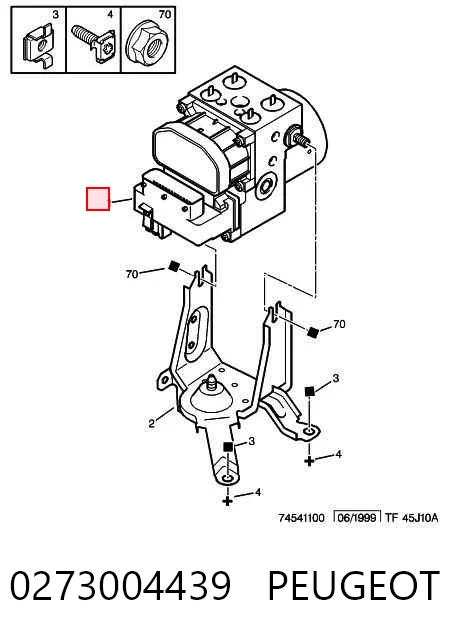 Sterownik ABS  hydrauliczny do Peugeot Partner I 5