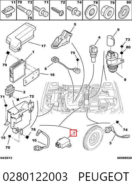 Do koszyka Czujnik położenia przepustnicy (potencjometr) Citroen Xsara Picasso N68