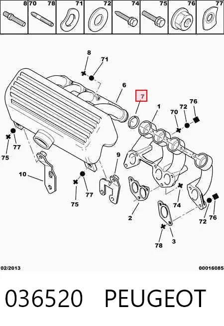 Uszczelka pierścieniowa węża chłodnicy Fiat/Alfa/Lancia K68321481AA cena, od 1,77 USD