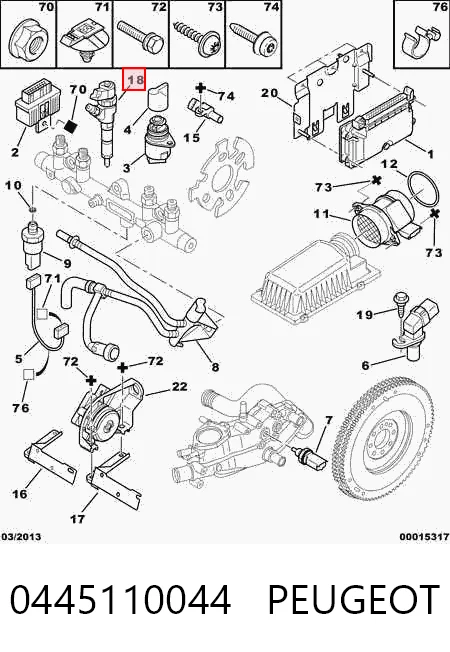 Do koszyka 1531067G00 Fiat/Alfa/Lancia Wtryskiwacz paliwa