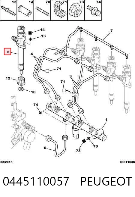 Wtryskiwacz paliwa do Fiat Scudo COMBINATO 220P