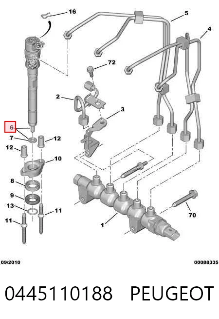 Do koszyka 0445110188 VAG Wtryskiwacz paliwa