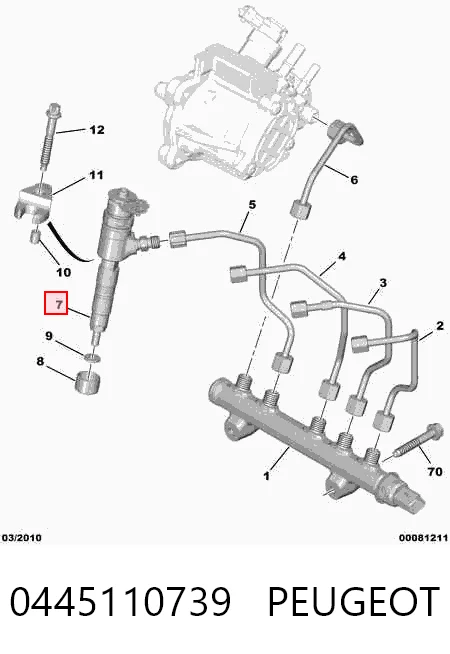 Wtryskiwacz paliwa Peugeot 207 SW kombi (WK) (2007 - 2013) cena, od 66,80 USD