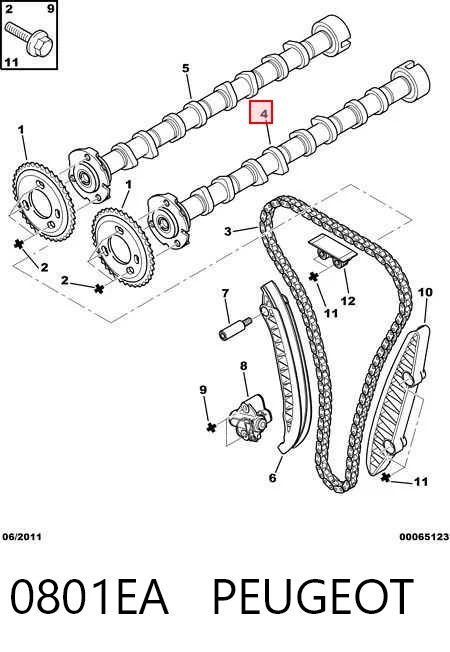 Do koszyka Wał rozrządu silnika ssący, dolotowy Ford Transit VI V347/8