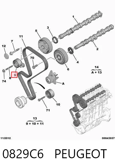 0829C6 Peugeot/Citroen