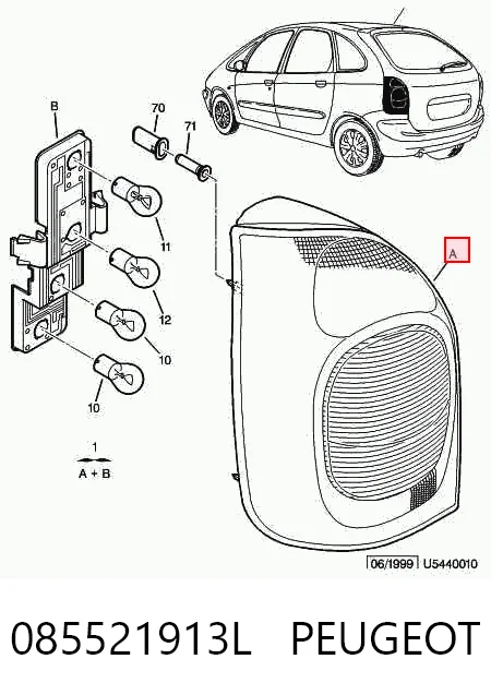 Do koszyka Lampa zespolona tylna lewa Citroen Xsara Picasso N68