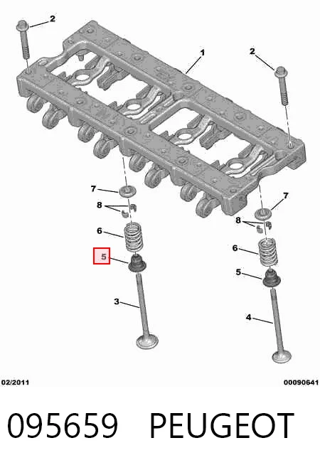 Uszczelniacz zaworu dolotowego/wylotowego do Ford Transit VII V363
