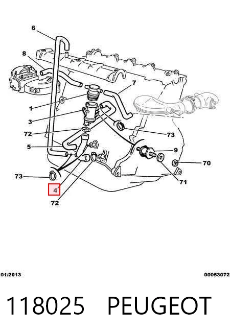 Króciec wentylacji kadłuba (separatora oleju) Peugeot 309 I hatchback (10C, 10A) (1985 - 1989) cena, od 18,75 USD