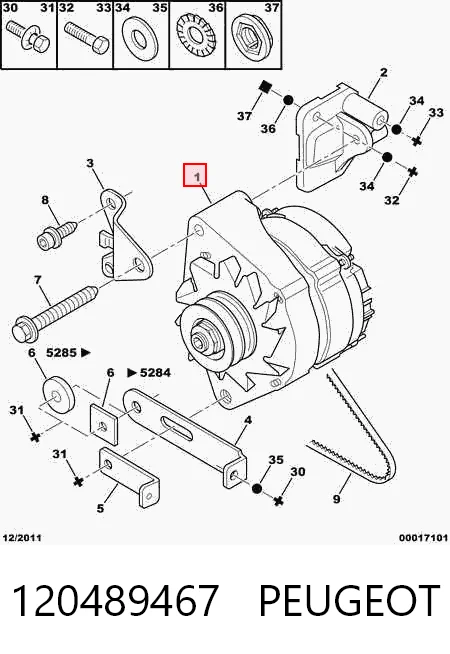Alternator Peugeot 309 I hatchback (10C, 10A) (1985 - 1989) cena, od 84,21 USD