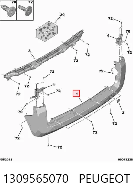 Do koszyka 735662858 Fiat/Alfa/Lancia Zderzak tylny
