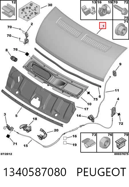 Maska silnika Peugeot Boxer III autobus (250) (2006 - 2026) cena, od 203,83 USD