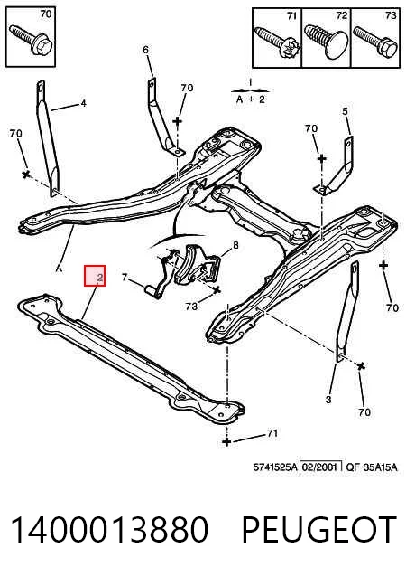  Korpus osi przedniej Peugeot Expert 