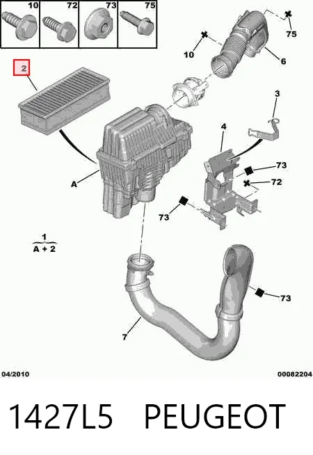 Kupić Obudowa filtra powietrza Citroen C8  EA, EB w dobrej cenie