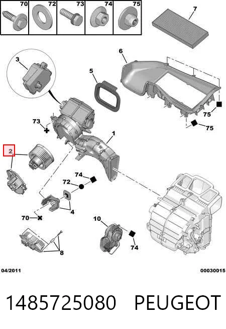 Do koszyka 9467012280 Fiat/Alfa/Lancia Silniczek wentylatora nagrzewnicy (ogrzewacza wnętrza)
