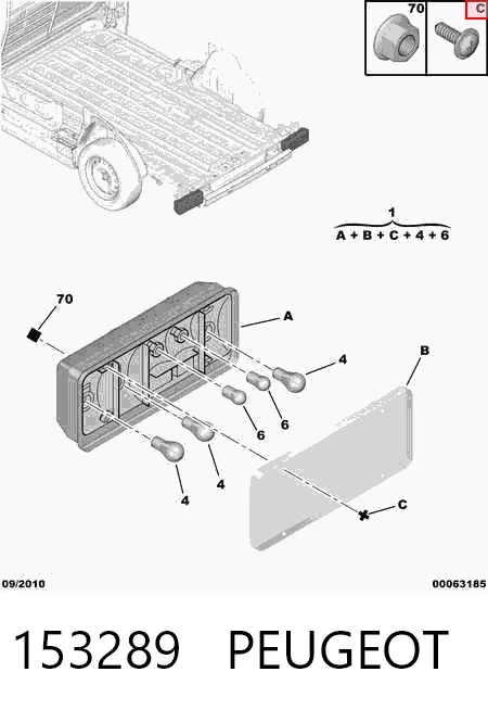 Lampa zespolona tylna prawa Fiat Ducato III