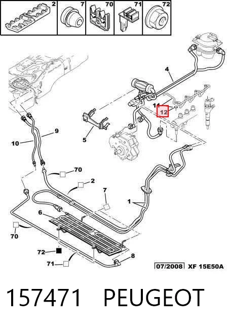157471 Ford Pierścień uszczelniający króciec rury tłocznej wtryskiwacza