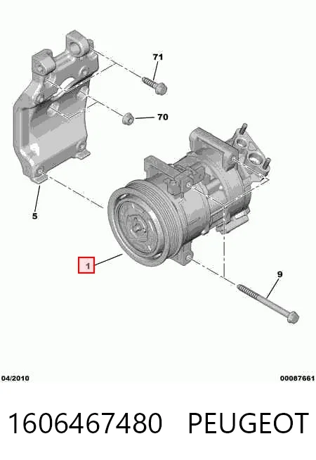 1606467480 Peugeot/Citroen Sprężarka klimatyzacji