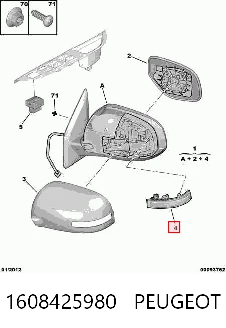 Kierunkowskaz lewy do Mitsubishi Outlander CWW