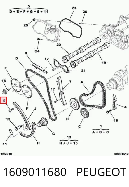 Do koszyka 504081358 Iveco Napinacz łańcucha rozrządu