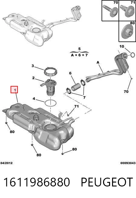 Zbiornik paliwa do Peugeot 301  