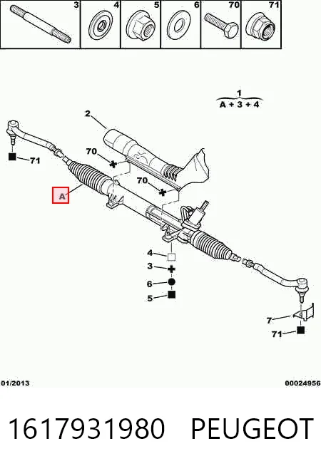 Listwa kierownicza (maglownica) Citroen C5 I hatchback (DC) (2001 - 2004) cena, od 91,25 USD