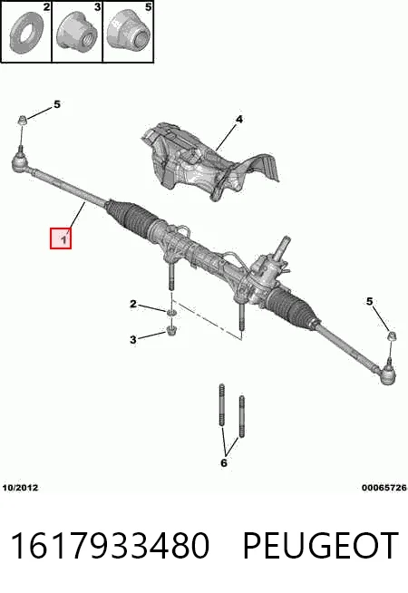 Listwa kierownicza (maglownica) Peugeot 307 hatchback (3A, 3C) (2000 - 2012) cena, od 110,82 USD
